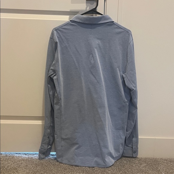 Lululemon Men's Blue Button Up Shirt M - Picture 3 of 3